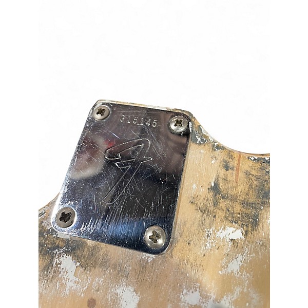 Vintage 1971 Fender MUSIC MASTER Worn Natural Solid Body Electric Guitar