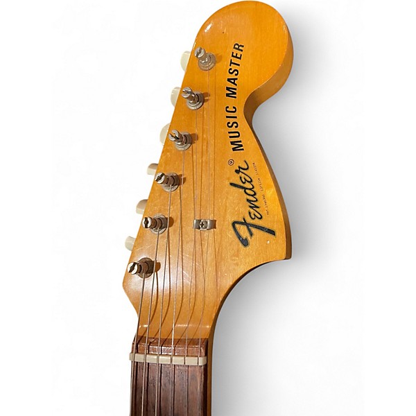 Vintage 1971 Fender MUSIC MASTER Worn Natural Solid Body Electric Guitar