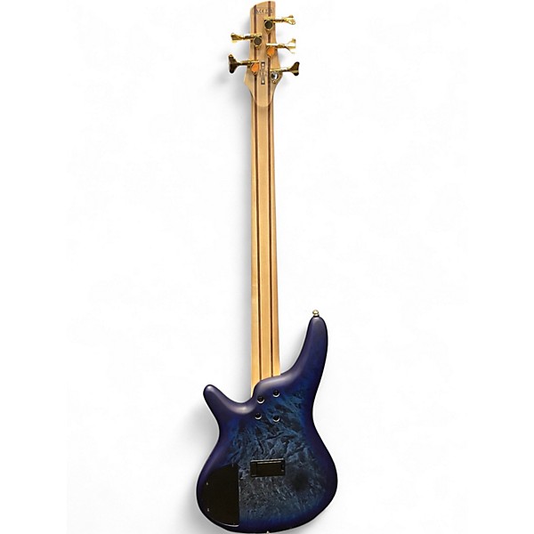 Used Ibanez SR305EDX Black Ice Frozen Matte Electric Bass Guitar