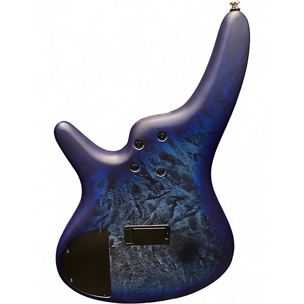 Used Ibanez SR305EDX Black Ice Frozen Matte Electric Bass Guitar