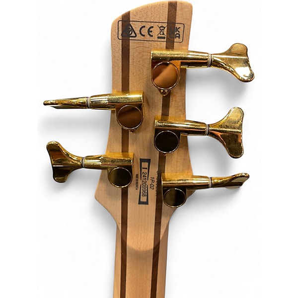 Used Ibanez SR305EDX Black Ice Frozen Matte Electric Bass Guitar