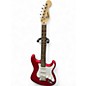 Used Squier STRATOCASTER Candy Apple Red Metallic Solid Body Electric Guitar thumbnail