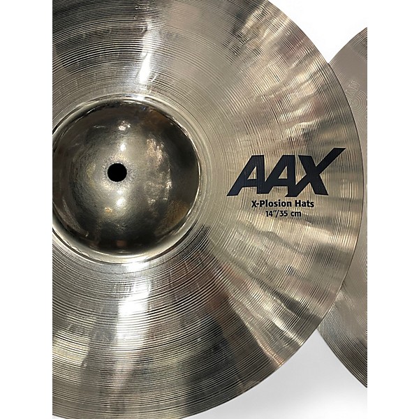 Used SABIAN 14in AAX X-Plosion Hi Hat Pair Cymbal