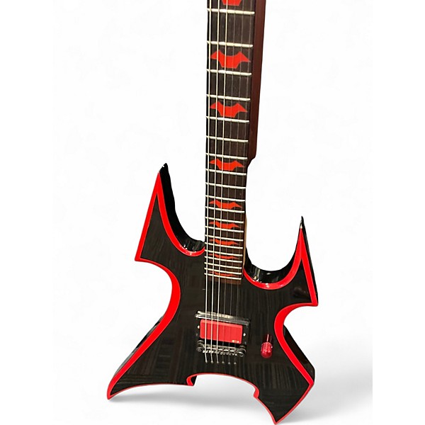 Used B.C. Rich ASOBO Avenge Son Of Beast Black Red Solid Body Electric Guitar