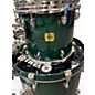 Used Yamaha 5 Piece Oak Custom Emerald Green Drum Kit