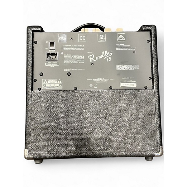 Used Fender Rumble 15 15W 1X8 Bass Combo Amp