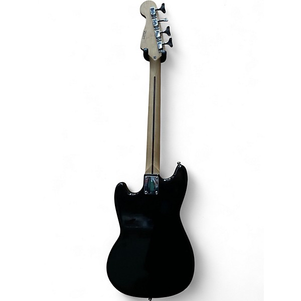 Used Squier Bronco Black Electric Bass Guitar