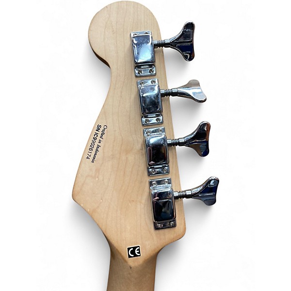 Used Squier Bronco Black Electric Bass Guitar