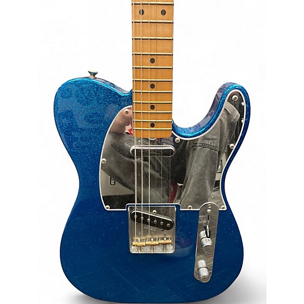 Used Fender J MASCIS TELECASTER BOTTLE ROCKET BLUE FLAKE Solid Body Electric Guitar