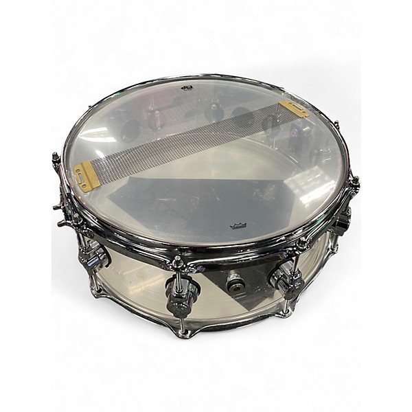 Used DW 5X14 Design Series Acrylic Snare Clear Drum