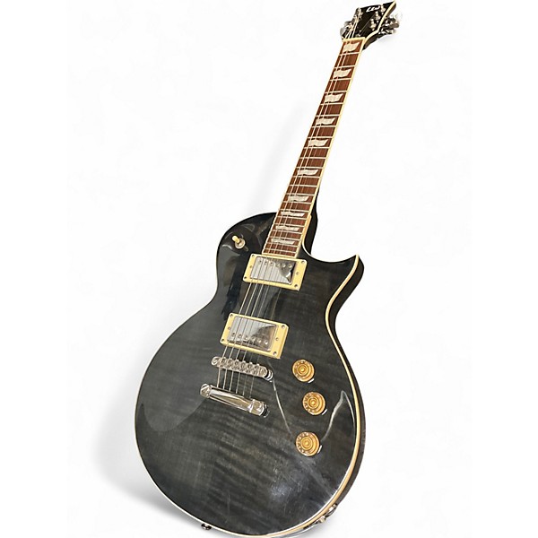 Used ESP LTD EC256 Trans Gray Solid Body Electric Guitar
