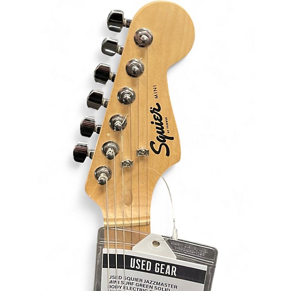 Used Squier Jazzmaster mini Surf Green Solid Body Electric Guitar