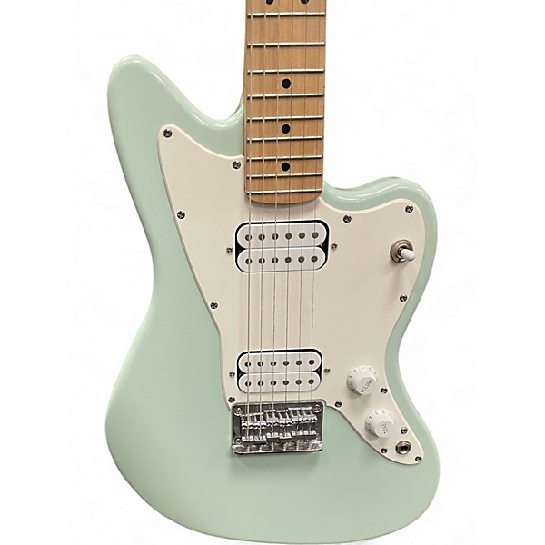 Used Squier Jazzmaster mini Surf Green Solid Body Electric Guitar