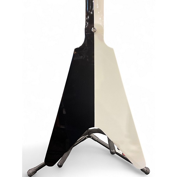 Used Dean Michael Schenker Standard Black and White Solid Body Electric Guitar