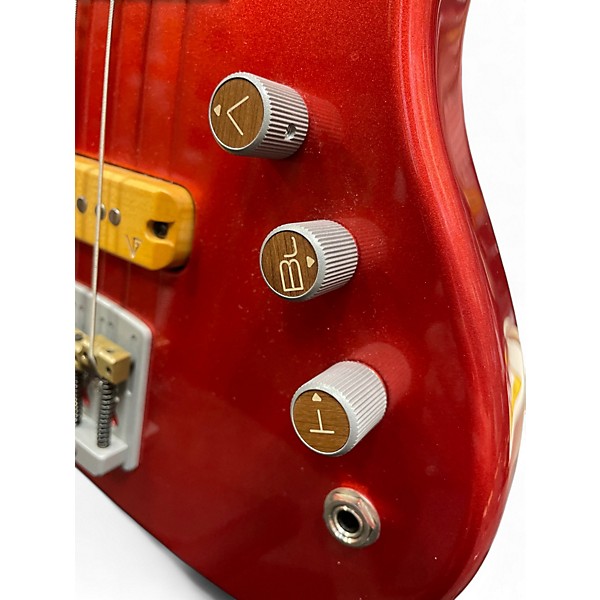 Used Valiant MiniBass Red Electric Bass Guitar