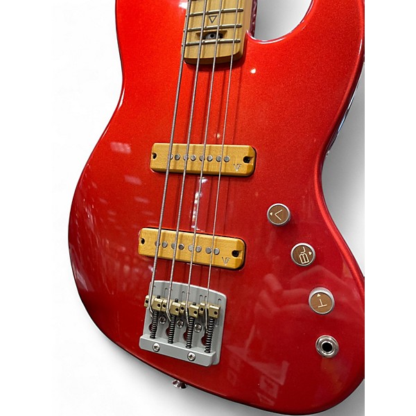 Used Valiant MiniBass Red Electric Bass Guitar