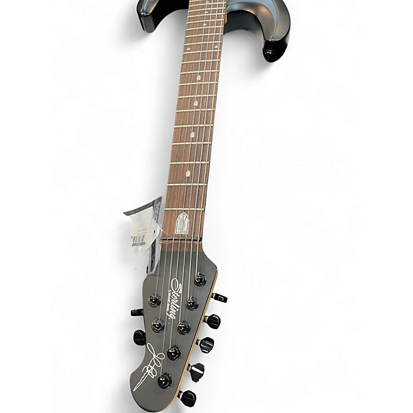 Used Sterling by Music Man John Petrucci JP157 7 String Black Solid Body Electric Guitar