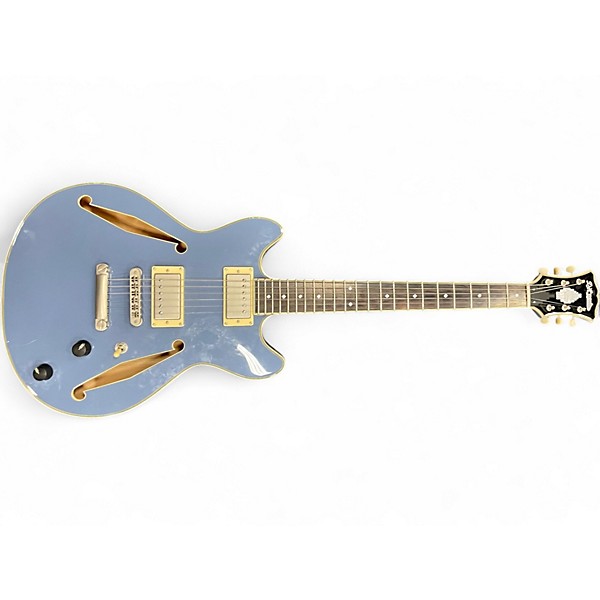 Used D'Angelico Excel Mini DC Tour slate blue Hollow Body Electric Guitar