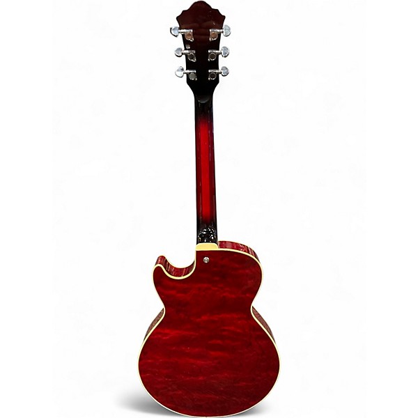 Used Ibanez AG85 TRANSPARENT RED Hollow Body Electric Guitar