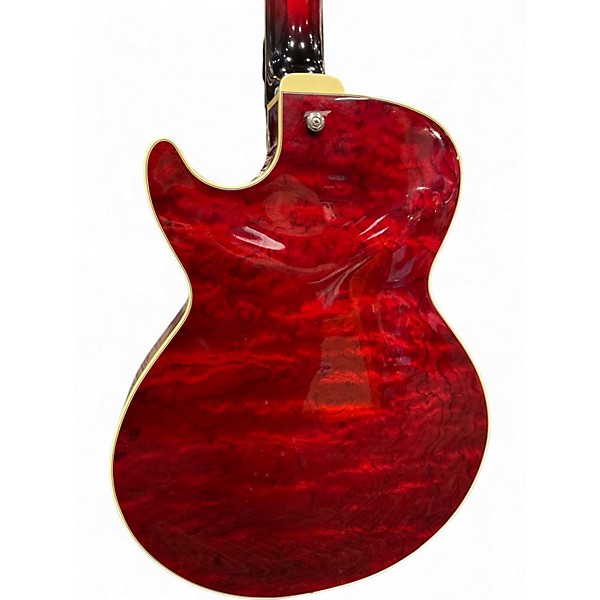 Used Ibanez AG85 TRANSPARENT RED Hollow Body Electric Guitar