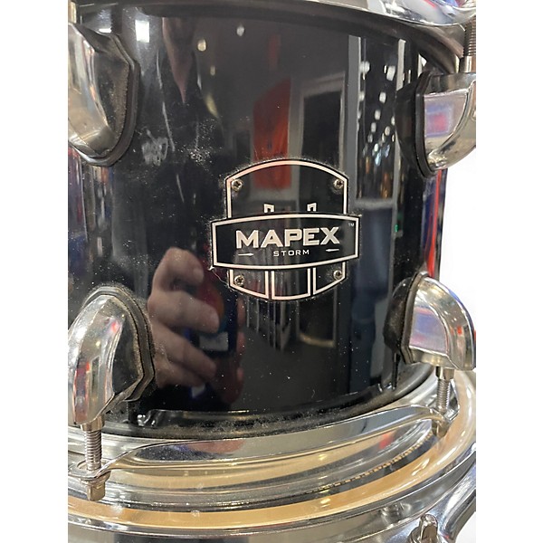 Used Mapex 5 Piece Storm Black Drum Kit
