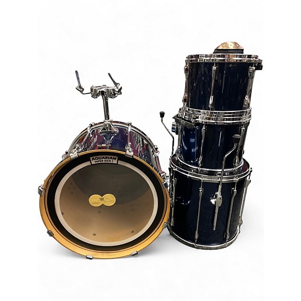 Used TAMA 4 Piece Superstar Dark Blue Drum Kit