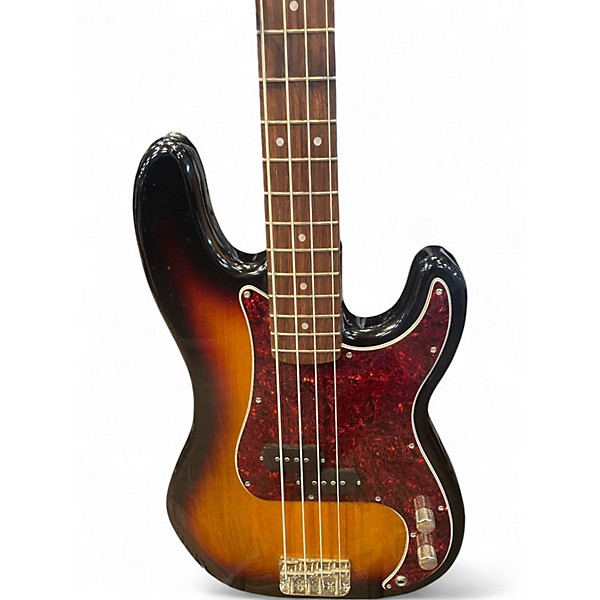 Used Squier Classic Vibe 1960S Precision Bass 3 Tone Sunburst Electric Bass Guitar