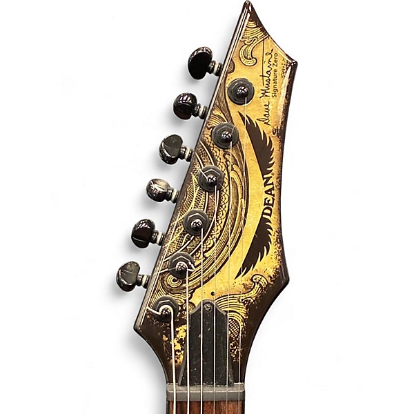 Used Dean Zero Dave Mustaine In Deth We Trust Custom Graphic Solid Body Electric Guitar