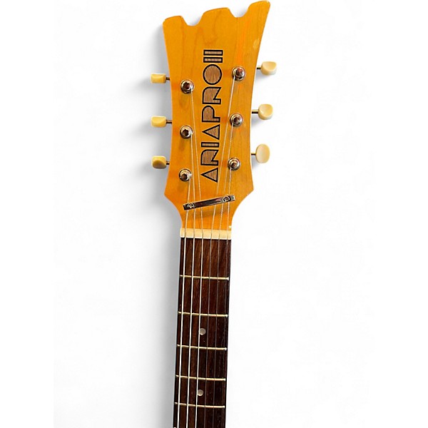 Used Ariapro Ii DM206 Brown Sunburst Solid Body Electric Guitar