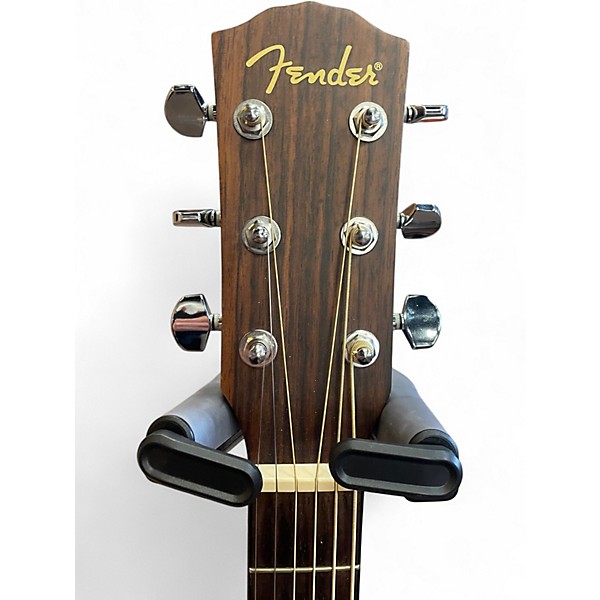 Used Fender CD100 Left Handed Natural Acoustic Guitar