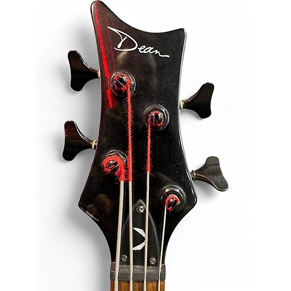 Used Dean Edge 10 Red Electric Bass Guitar