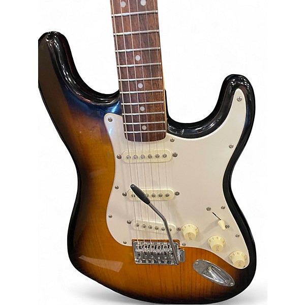 Used Squier Affinity Stratocaster Brown Sunburst Solid Body Electric Guitar