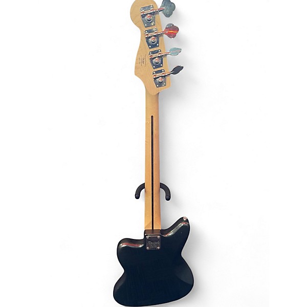 Used Squier Jaguar Charcoal Frost Electric Bass Guitar