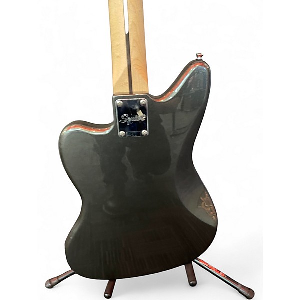 Used Squier Jaguar Charcoal Frost Electric Bass Guitar