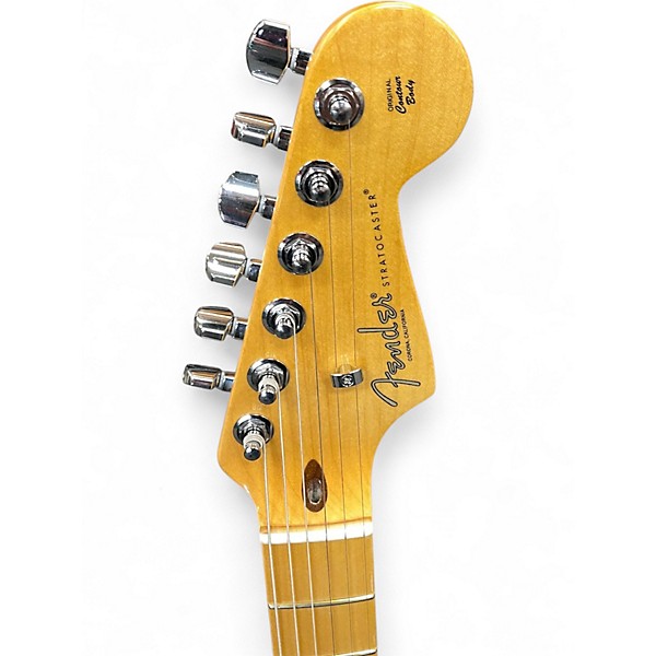 Used Fender American Professional Stratocaster SSS Miami Blue Solid Body Electric Guitar