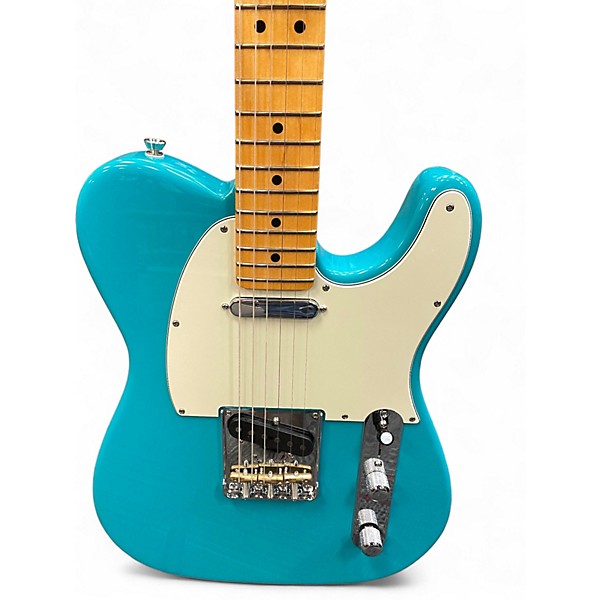 Used Fender American Professional Telecaster Miami Blue Solid Body Electric Guitar