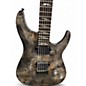 Used Schecter Guitar Research OMEN ELITE 6 BURLED CHARCOEL FININSH Solid Body Electric Guitar