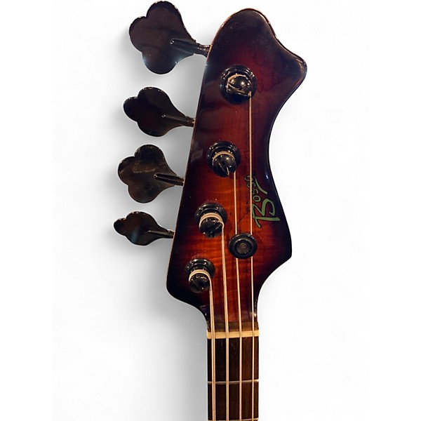 Used Bossa Jazz Bass Brown Sunburst Electric Bass Guitar