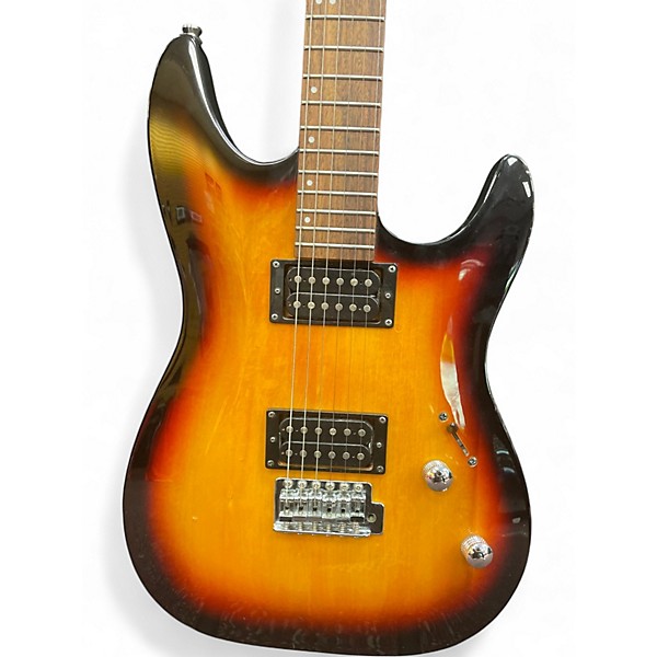 Used Laguna LE-300 2 Tone Sunburst Solid Body Electric Guitar