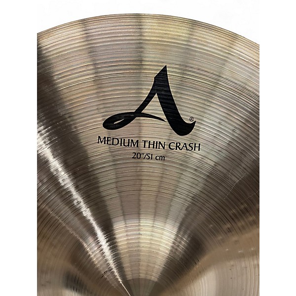 Used Zildjian 20in A Series Medium Thin Crash Cymbal