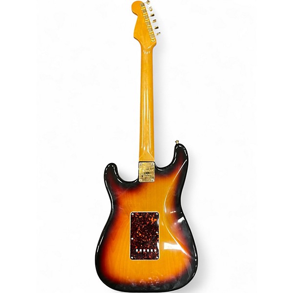 Vintage 1997 Fender Collector's Edition Stratocaster 3 Color Sunburst Solid Body Electric Guitar