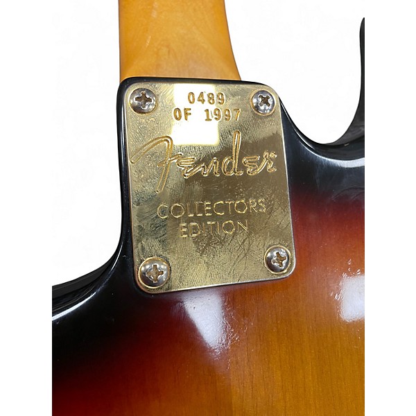 Vintage 1997 Fender Collector's Edition Stratocaster 3 Color Sunburst Solid Body Electric Guitar
