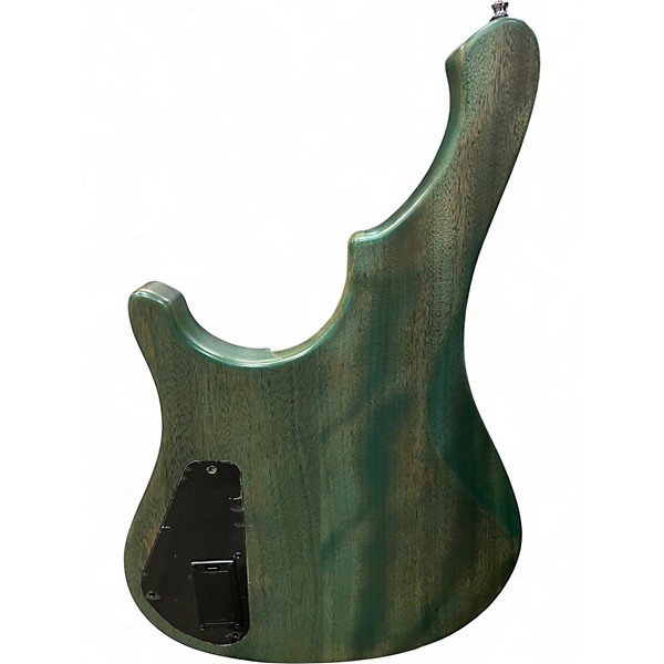 Used Caraya RHYTHMIC SYMPHONY TRANS TURQUOISE Electric Bass Guitar