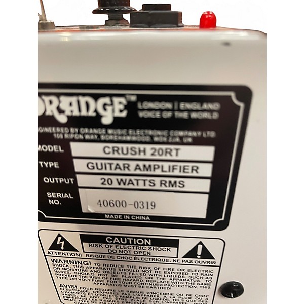 Used Orange Amplifiers Crush 20RT Guitar Combo Amp