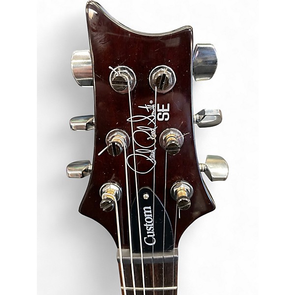 Used PRS SE Custom 24 Black Gold Burst Solid Body Electric Guitar