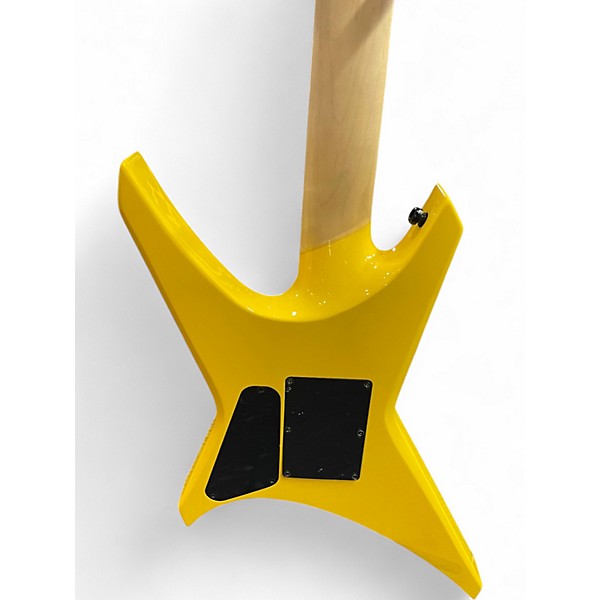 Used Jackson DAVE DAVIDSON SIGNATURE WARRIOR WR7 FERRARI YELLOW Solid Body Electric Guitar