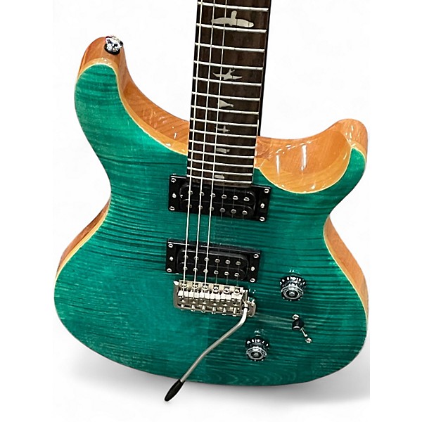 Used PRS SE Custom 24 Turquoise Solid Body Electric Guitar