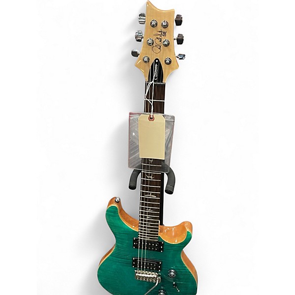 Used PRS SE Custom 24 Turquoise Solid Body Electric Guitar