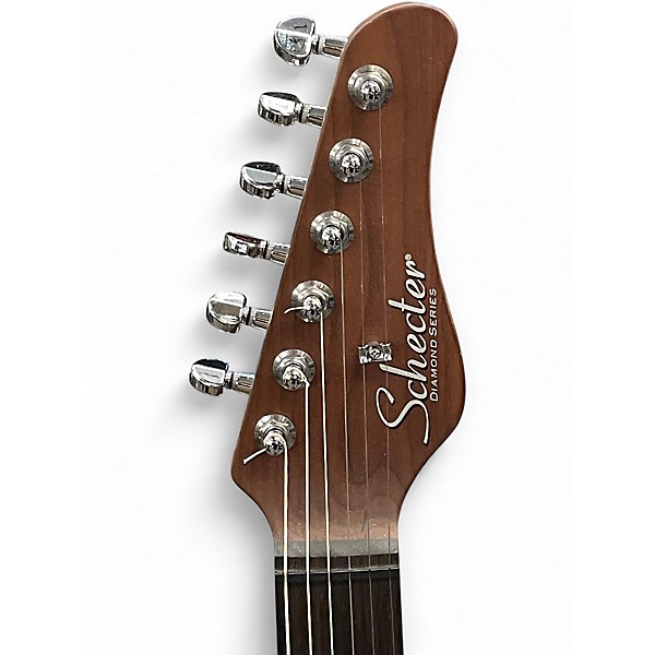 Used Schecter Guitar Research NICK JOHNSTON Pink Solid Body Electric Guitar