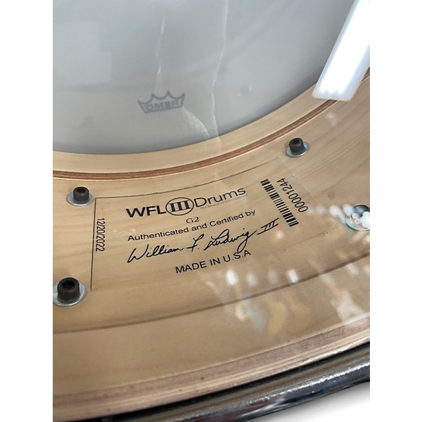 Used WFLIII Drums 5.5X14 1728N-G2 Piano Black Drum